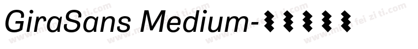 GiraSans Medium字体转换